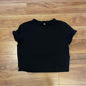 Black Crop T-Shirt